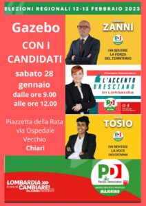 Chiari 28 gennaio gazebo